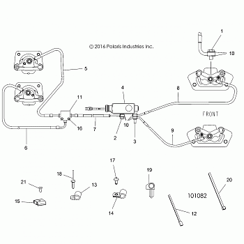 BRAKES, BRAKE LINES AND MASTER CYLINDER - A18DAA57F5 (101082)