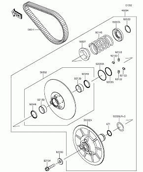 Driven Converter/Drive Belt