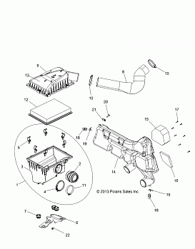 ENGINE, AIR INTAKE SYSTEM - Z14VH57AD/6EAI/6EAW (49RGRAIRBOX14RZR570)