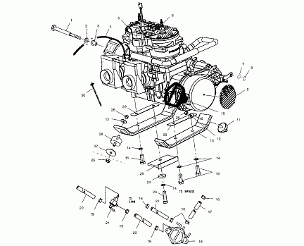 ENGINE MOUNTING - S00SR8BS (4954115411C003)