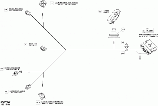Electrical Harness - Steering Harness - 278003261 (Refer to Electrical System for Model)