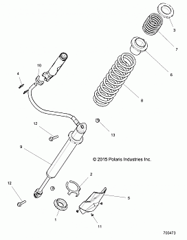 SUSPENSION, REAR SHOCK MOUNTING - Z16VDE92NH/NW (700473)