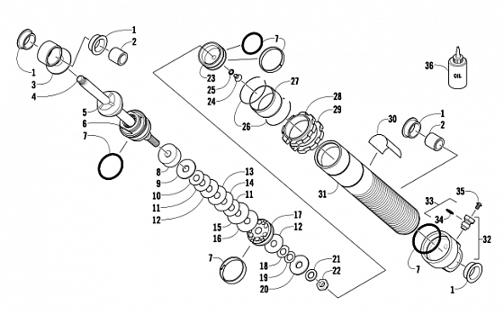 FRONT SUSPENSION SHOCK ABSORBER