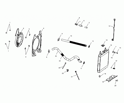 COOLING SYSTEM - A03BA38CA (4982568256A07)