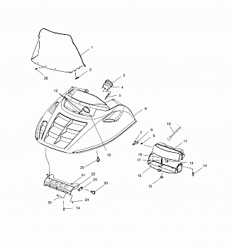 HOOD ASSEMBLY - S03LT3AS (4977787778A07)