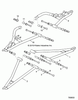 SUSPENSION, FRONT CONTROL ARMS - R16RGE99A7/AE/AV (700833)