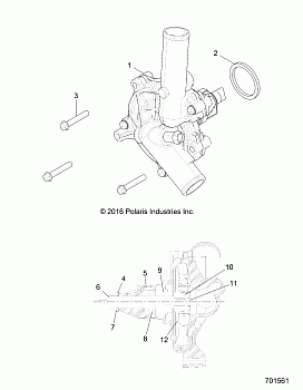 ENGINE, COOLING, WATERPUMP - Z17VBE87N2 (701561)