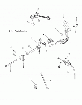 ENGINE, THROTTLE PEDAL - A16DAH57A1 (49ATVTHRPEDAL15ACE570)