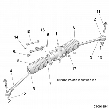 STEERING, GEARBOX ASM. - Z20CHA57A2/E57AM (C700185-1)