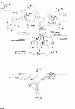 Steering Harness SKANDIC 550F