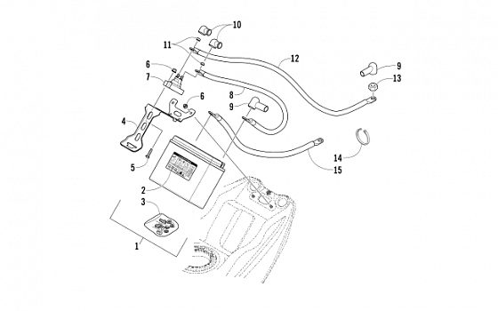 BATTERY AND TRAY ASSEMBLY