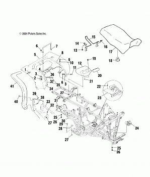 REAR CAB AND SEAT - A02CH50 ALL OPTIONS (4967436743A03)