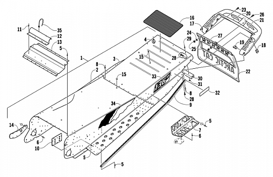 TUNNEL AND REAR BUMPER