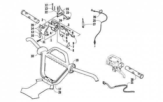 HANDLEBAR AND CONTROLS