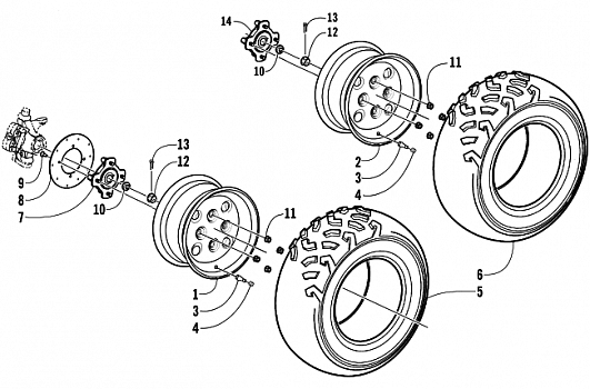 WHEEL AND TIRE ASSEMBLY