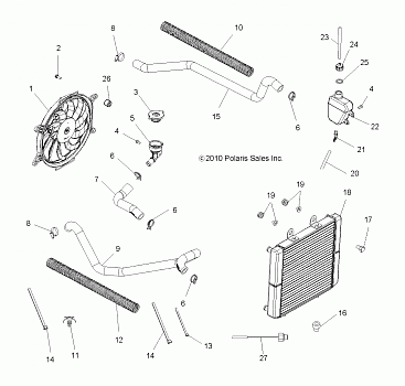 ENGINE, COOLING SYSTEM - A11MB46FZ (49ATVCOOL11SP500)