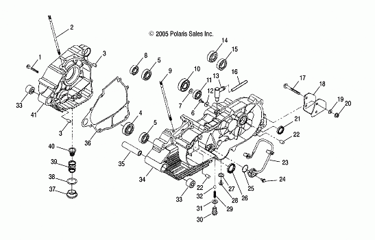 CRANKCASE - A06SB20AA/AB (4999202799920279A05)