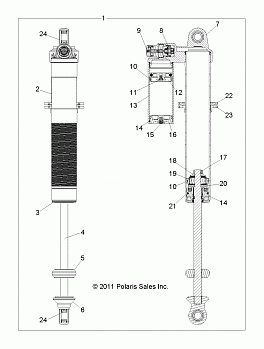 SUSPENSION, REAR SHOCK - Z14JT87AD/9EAO/9EAOL/9EAL (49RGRSHOCKRR7043794)