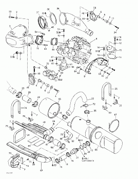 Engine Support And Muffler