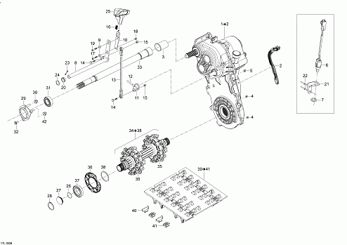 Drive Train Skandic - 900ACE - SWT