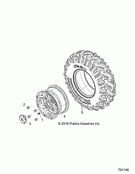 WHEELS, FRONT - Z18VBE99BW (701140)