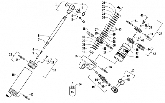 REAR SUSPENSION REAR ARM SHOCK ABSORBER