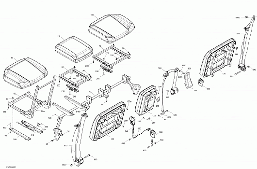 Seat - Front Section - XT