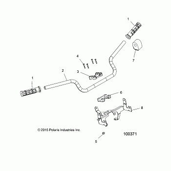 STEERING, HANDLEBAR and CONTROLS - A17SYS95CK (100371)