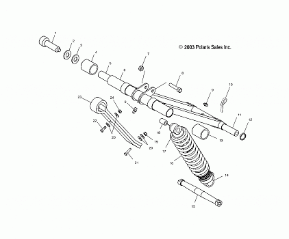 TORQUE ARM, FRONT (M-10) - S04ND4BS/BSA (4988678867C02)