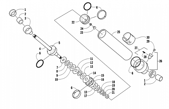 REAR SUSPENSION REAR ARM SHOCK ABSORBER