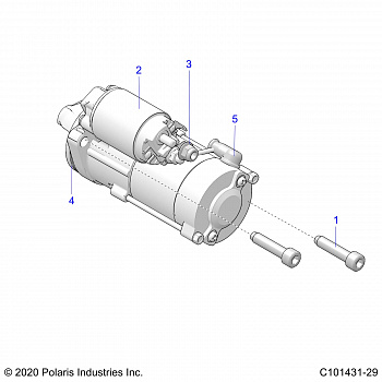 ENGINE, STARTING SYSTEM - A20SXM95AL/CAL (C101431-29)