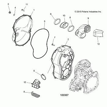 BODY, CLUTCH COVER - A18SVS95CR/ER