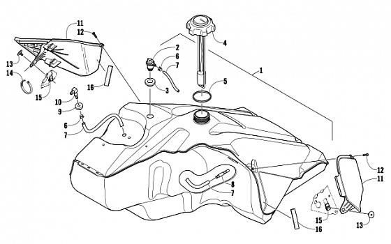 GAS TANK ASSEMBLY