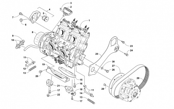 ENGINE AND RELATED PARTS