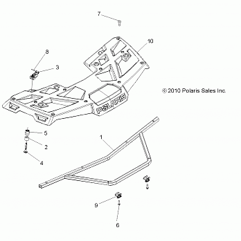 BODY, FRONT RACK - A11MB46FZ (49ATVRACKMTG11SP500)