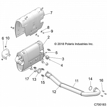 ENGINE, EXHAUST SYSTEM - Z20CHA57A2/E57AM (C700183)