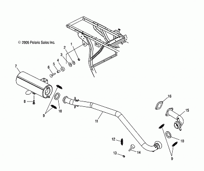 EXHAUST SYSTEM - A03CB32AA/FC (4999201699920169B02)