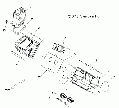 ENGINE, AIR INTAKE SYSTEM - S13BA6GSL (49SNOWAIR13RUSH)