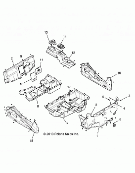 BODY, FLOOR and ROCKER PANELS - Z14ST1EFX (49RGRFLOOR14RZR1KI)