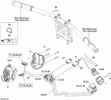 Steering Wiring Harness 600HO SDI