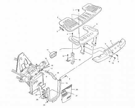 FRONT RACK and BUMPER MOUNTING - A00CD50AA (4954885488A009)