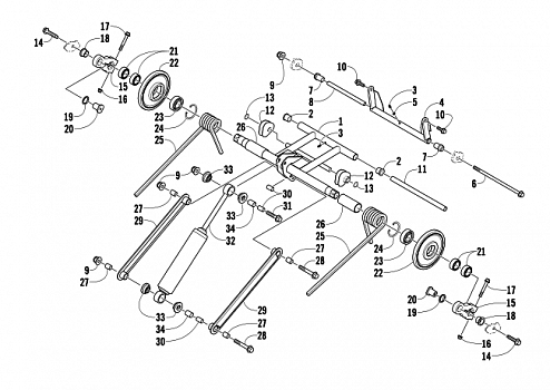 REAR SUSPENSION REAR ARM ASSEMBLY