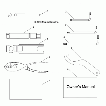 REFERENCES, TOOL KIT and OWNERS MANUALS - R14WH88A/9EA ALL OPTIONS (49RGRTOOL14CREW)