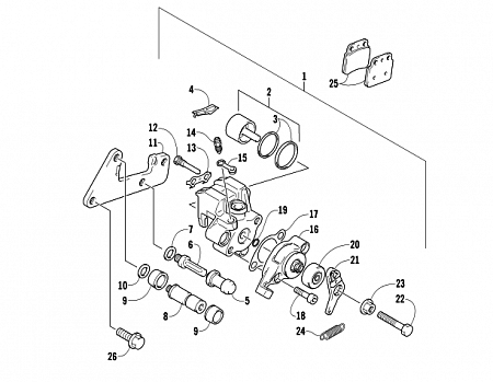 REAR BRAKE ASSEMBLY