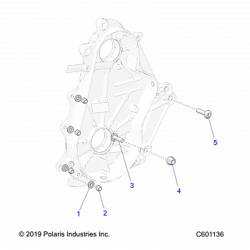 DRIVE TRAIN, CHAINCASE MOUNTING - S20CED5BSL/BSU (C601136)