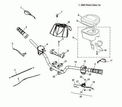 HANDLEBAR - A06PB20VA/VB (4999202869920286B14)