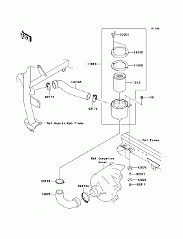 Air Cleaner-Belt Converter(P9F/PAF)