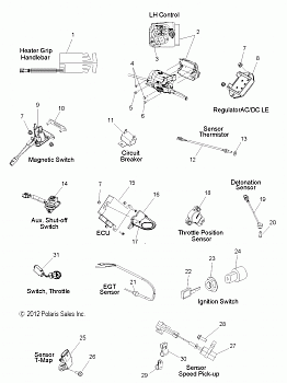 ELECTRICAL, SWITCHES, SENSORS and COMPONENTS - S14BR8GSA/GSL (49SNOWELECT13600RUSH)