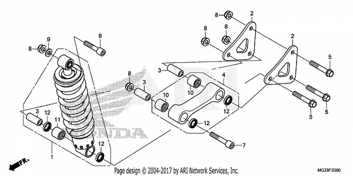 REAR SHOCK ABSORBER