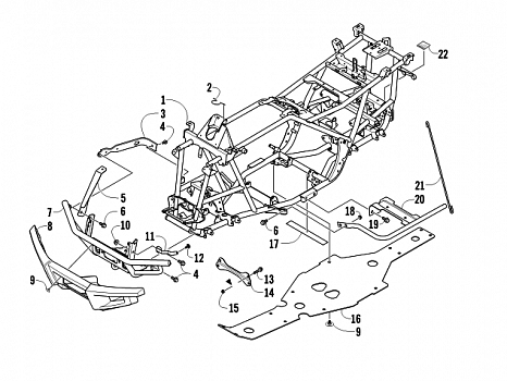 FRAME AND RELATED PARTS